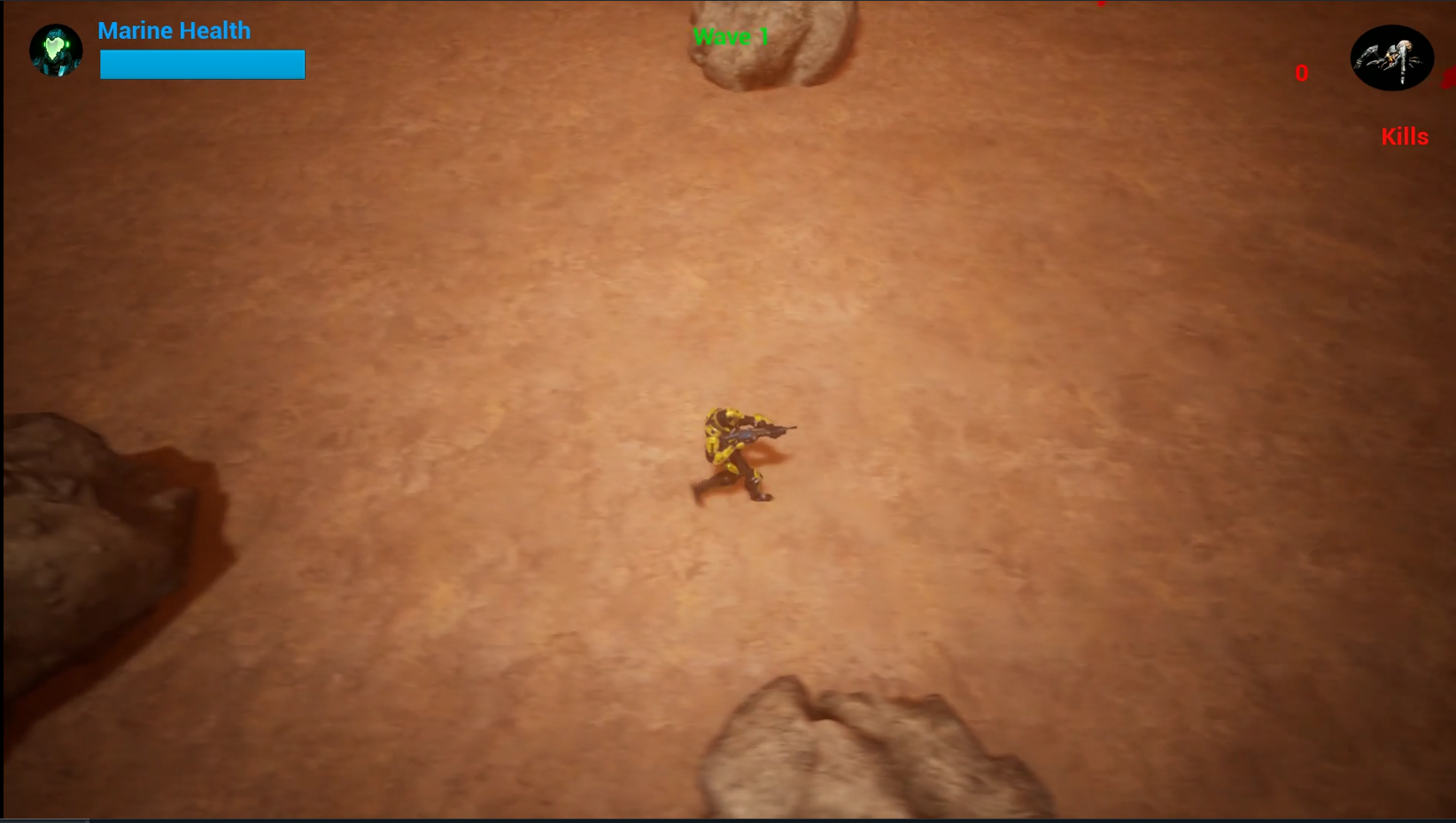 Mars Marine Game Screenshot