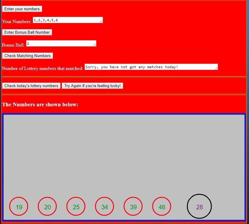 Lottery Game